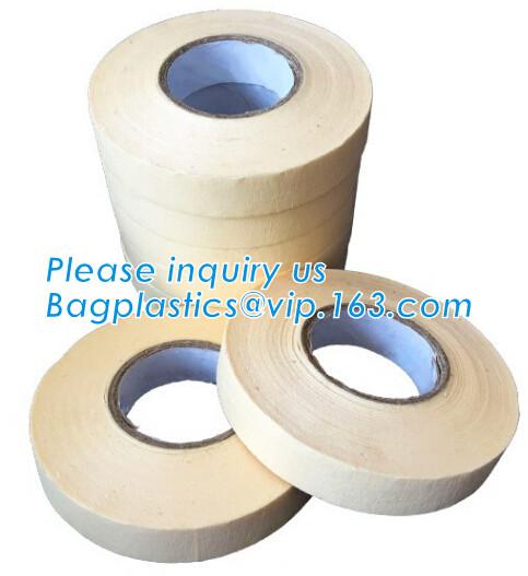 Crepe paper tape masking film, Pre-folded Plastic Film Reel, Pre-taped Plastic bulk roll, hot sale car paint window pr