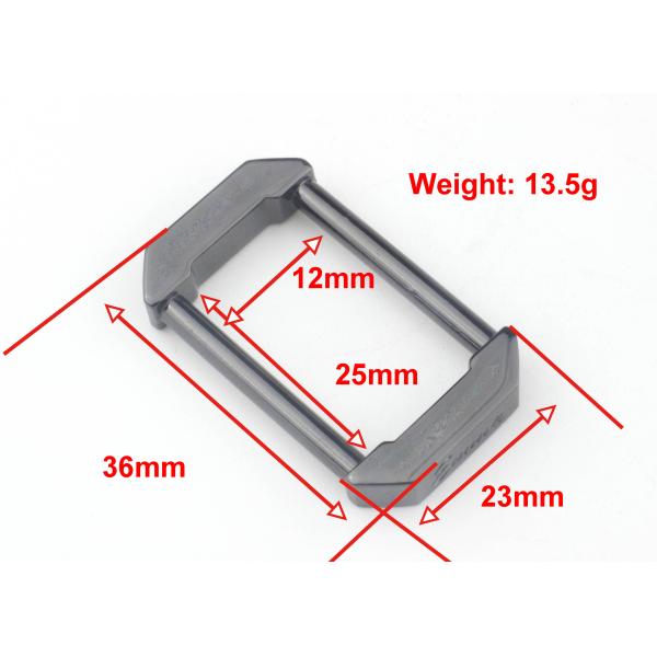 Eco - Friendly Metal Backpack Hardware , Square Metal Buckles For Bags