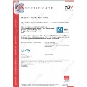 Foshan green sunny box Co.，Ltd Certifications