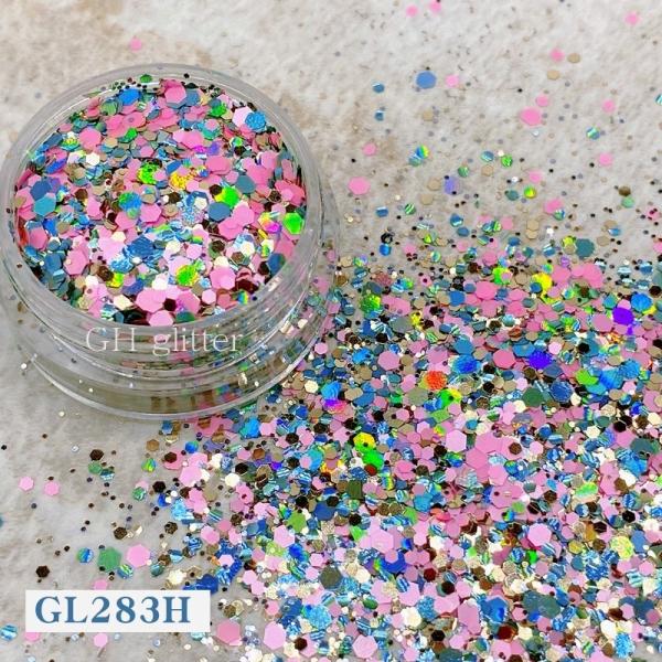 ODM PET Hexagonal Glitter Mix Sequin For Nails Christmas Halloween Craft In Bulk