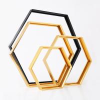 Profils en aluminium hexagonaux de meubles de cadre de miroir pour montrer l'image