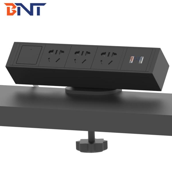 office table top electrical US power clip on table mount socket outlet