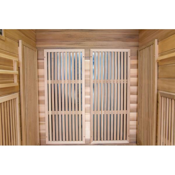 Far Khan Household Steam Room Double Computer Control Panel Household Lightwave Wooden Sauna Room