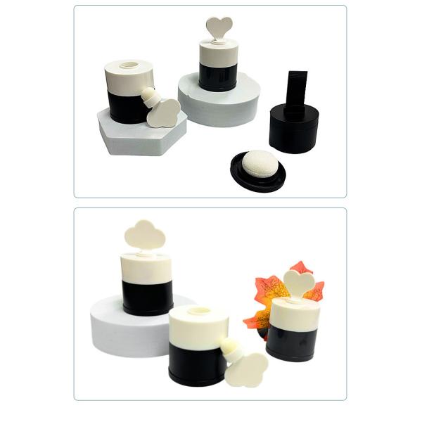 Cosmetic packaging 4g hairline powder cream hair seam repair and concealing shadow filling powder with cloud brush