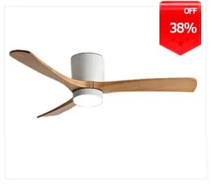 Dimmable ceiling fan with LED Light 60 inch Indoor wood Two-Blade Ceiling Fan light(WH-VLL-40)