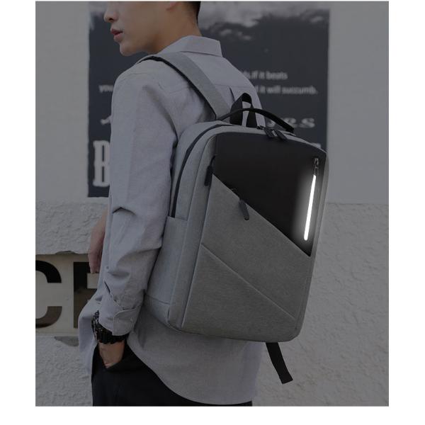 Reflective Travel Laptop Backpack For University Students 15 Inch With USB ISO
