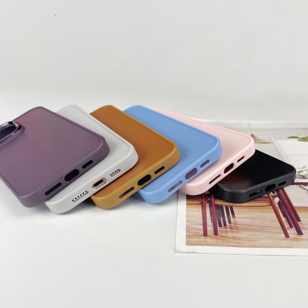 Metal Frame Groove Phone Case Business Style Inlay iPhone Case Shockproof With Magsafe