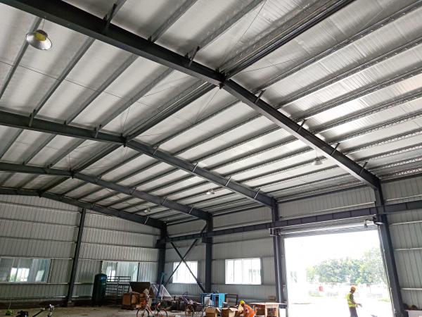 Material ignífugo Metal Placa de aço Estrutura de aço Edifício Armazém Com Porta de Relógio Elétrico