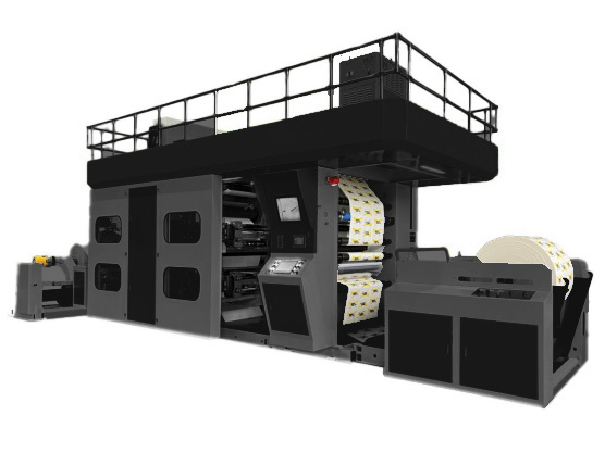 Máquina de impresión flexográfica eléctrica 200 m/min, prensa de impresión flexográfica con control PLC