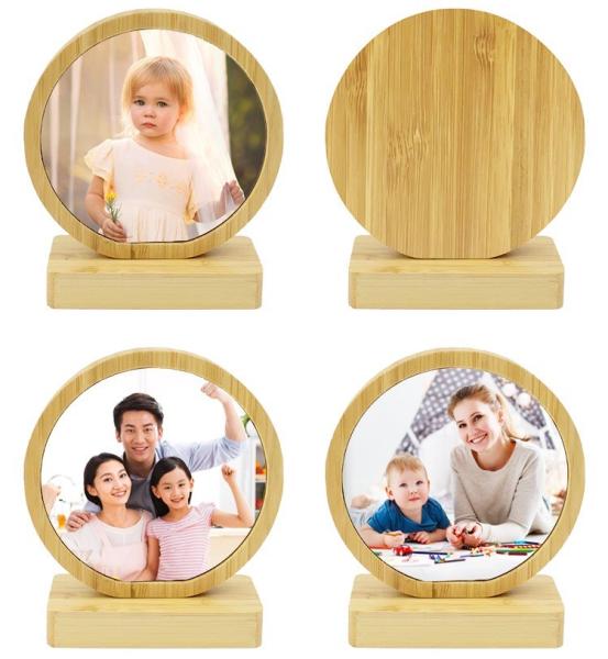 Cadre photographique en bois de bambou magnétique moderne pour l'impression par sublimation