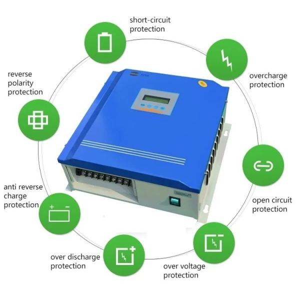 PWM 400w Solar And Wind Controller With Brake Dump Load 48VAC-220VAC