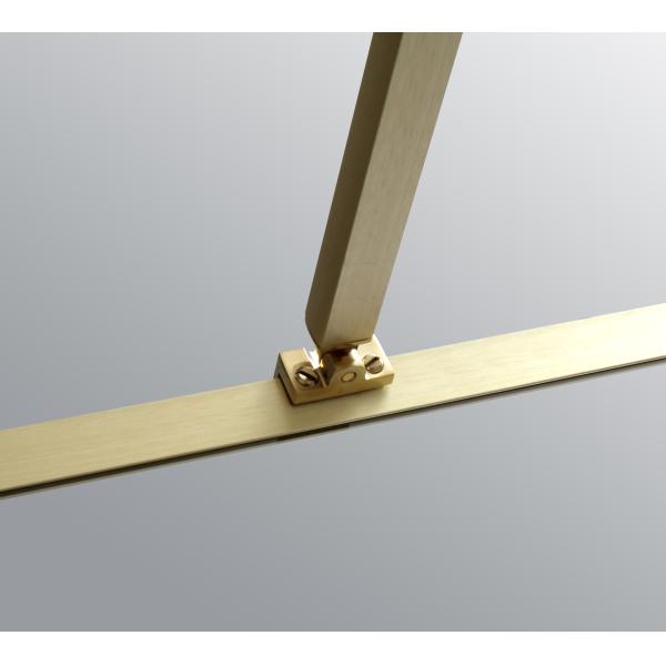 golden Stainless Sliding 6mm Tempered Glass Shower Door 1200X2000mm