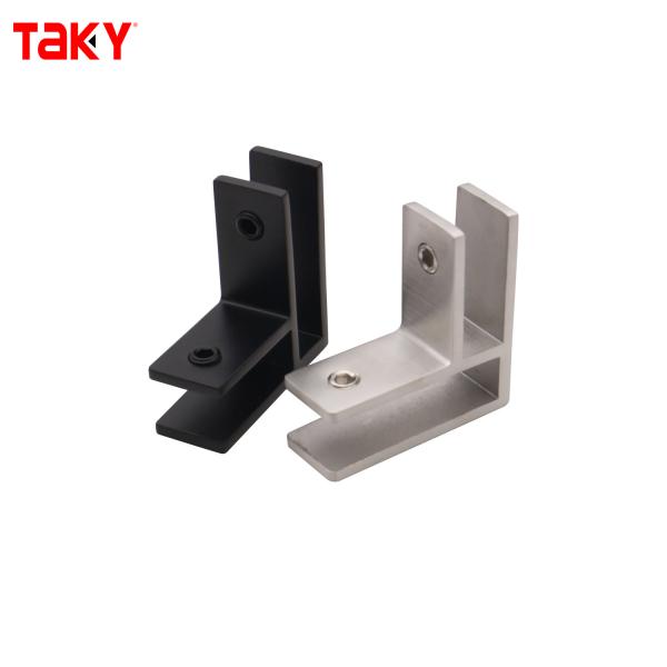 Stainless Steel 316 F Shape Glass Door Connector for 8-12mm Glass with Modern Frameless Design