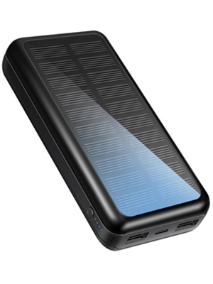 IPX5 Solar Powered Portable Charger 30000mAh Battery Pack For IPhone