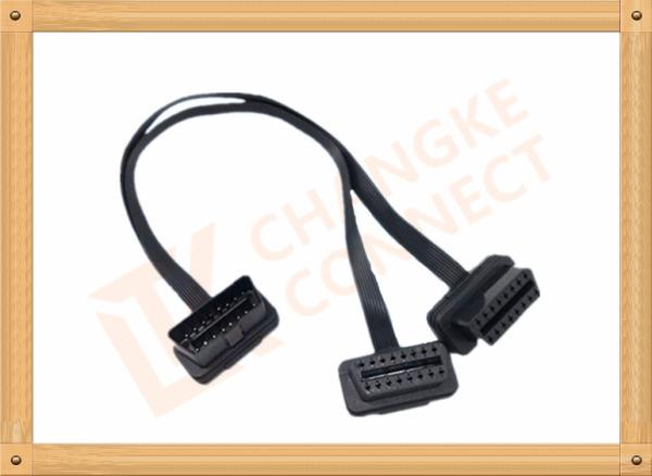 Y Type male to female OBD Extension Cable Flat OBD 16 Pin CK-MF08Y02