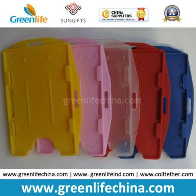 Customized Colors Horizontal Oversized Hard Plastic Badge Card Holder