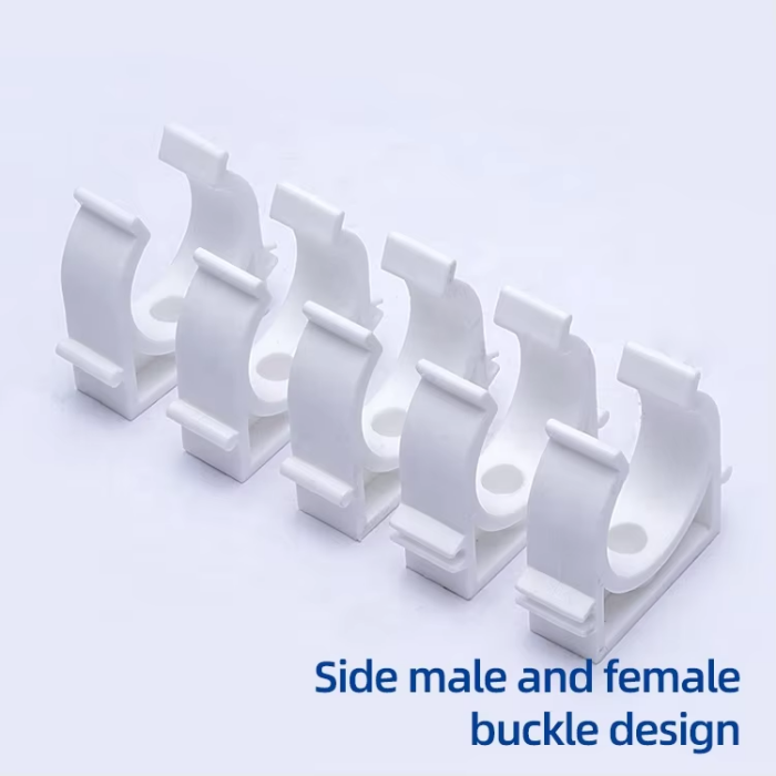 High Durability Plastic Tube Clips 25MM Eco Friendly For Household