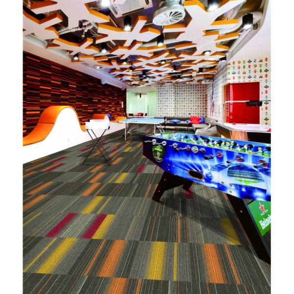 Pile Weight 350-850g/sqm Handmade Commercial Tile Carpet For Office Carpet Tiles 50x50