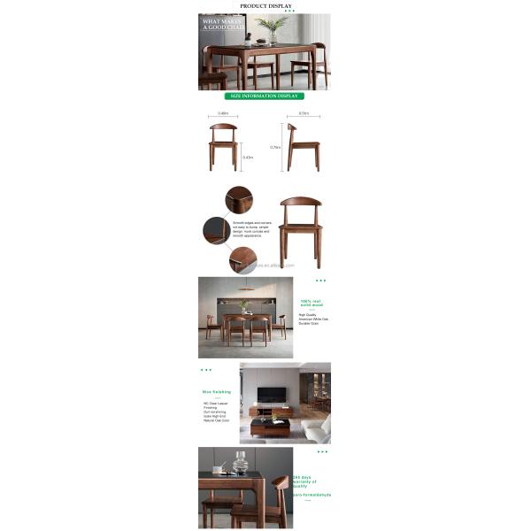 Mail Packing Solid Oak Wood Classic Dining Chair for Dining Room