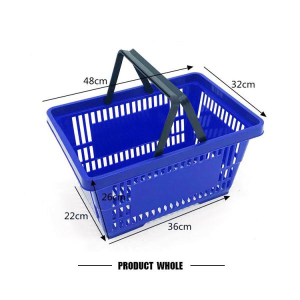 Складная портативная пластиковая корзина для продуктов питания, пластиковая корзина для покупок
