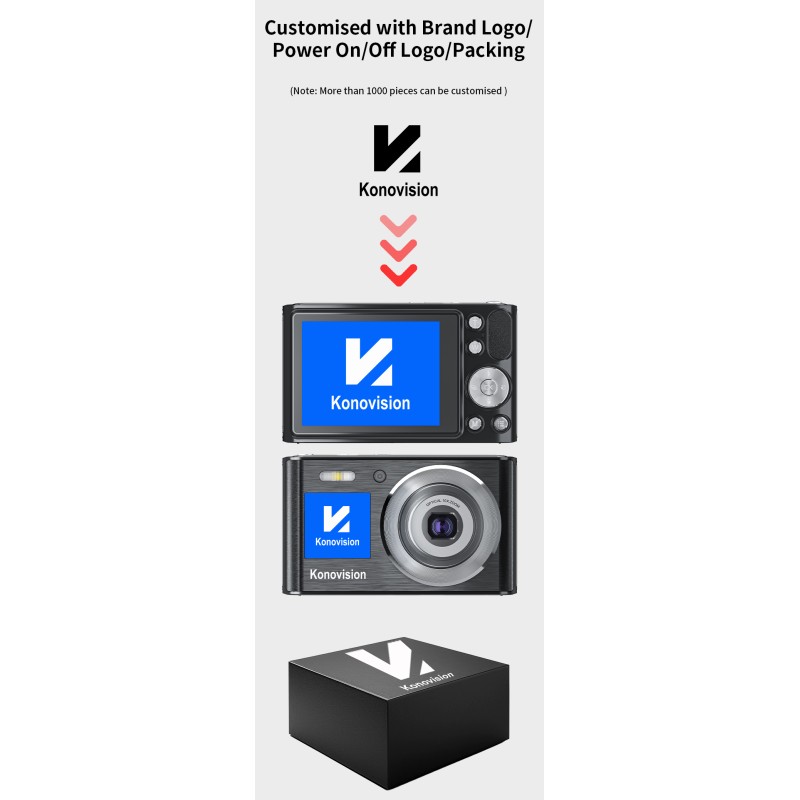Retro 4K Video Dual Screen Mirrorless Camera 10X Optical Zoom Digital Compact Cameras with Face Priority Anti-Shake for Beginner