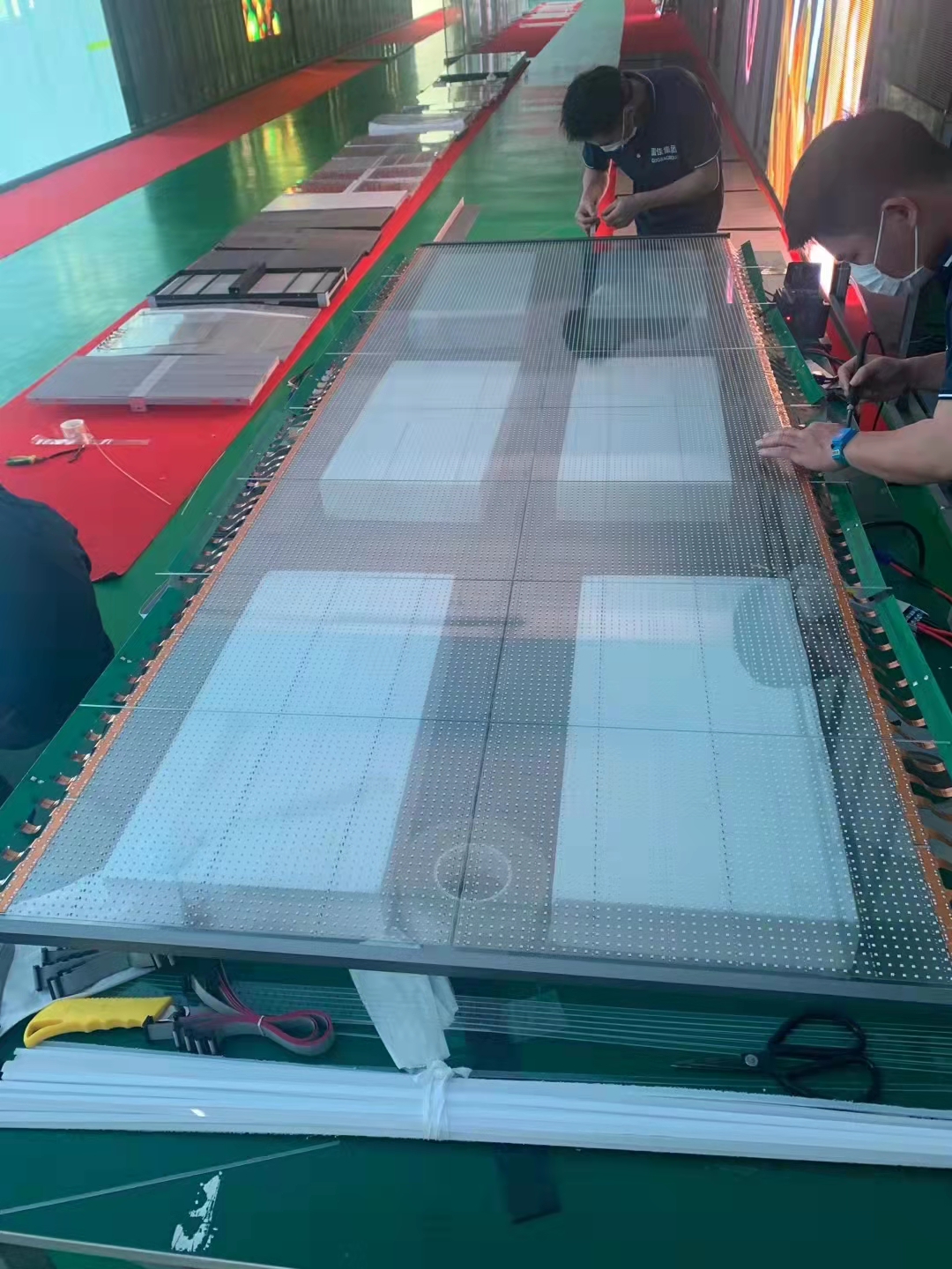Панель 480mm*320mm крытого дисплея фильма экрана СИД P5 стеклянного прозрачная