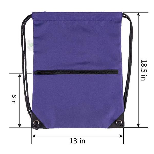 HAJJ Drawstring Bag Durable Reusable Backpack for Comfortable Polyester Slipper Shoes