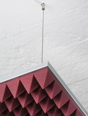 Feuilles non-toxiques ignifuges de mousse de pyramide, panneaux acoustiques universels de pyramide