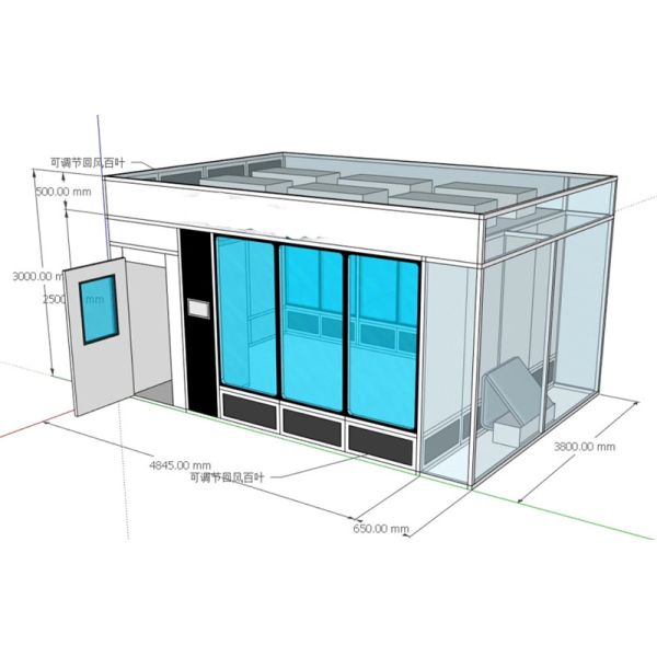 50mm Sandwich Panel Modular Cleanroom with ISO5 ISO6 ISO7 ISO8 Purification for Industrial Use