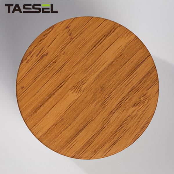 500g 17oz Cream Airless Pump Jar Dispenser Wooden Effect Cap For Gel Body Care