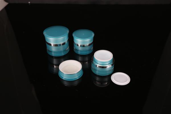 hand lip crystal pump empty square white Screen Printing Airless 30ml Cosmetic Cream Jars