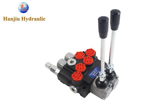 40 Liter Monoblock Control Valve 2P40 Two Spools G 3/8 Open Center Spool 2P40 A1C1 GKZ1