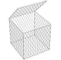 4.0mm Gabion galvanisé par fil enferme dans une boîte les cages remplies en pierre pour la formation de rivière