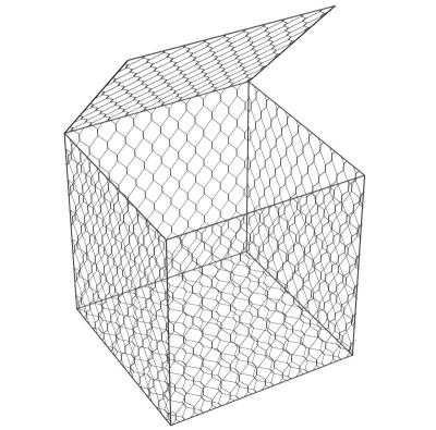 4.0mm Gabion galvanizado fio encaixota as gaiolas enchidas de pedra para o treinamento do rio