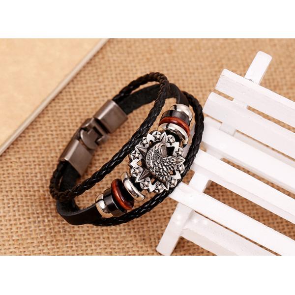 Men's leather bracelet Handmade retro leather bracelet