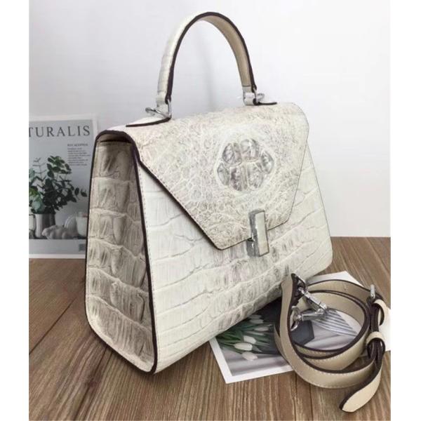 Fashion Genuine Crocodile Skin Lady Handbag Exotic Real True Alligator Leather Female Purse Women Three-way Shoulder Bag