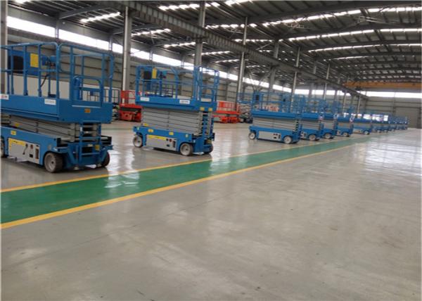 2 Tons Upright Pneumatic Small Hydraulic Scissor Lift System Large Load Capacity