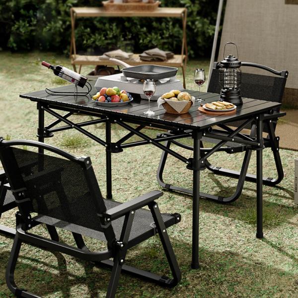 Carbon Steel Foldable Camping Table 52x51x55cm 20kg Capacity