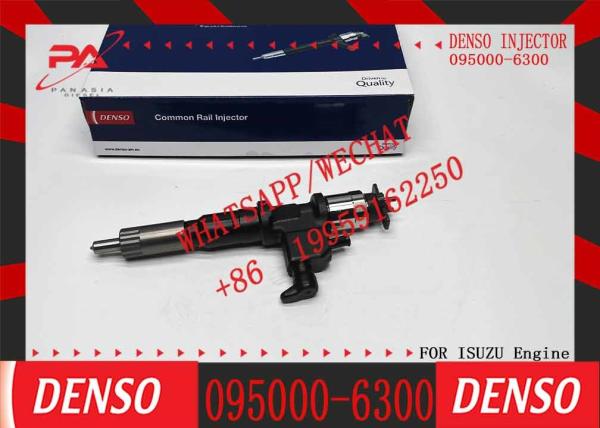Nuevo inyector de tren común de alta calidad, motor diesel, inyector de combustible, ensamblaje de boquilla 095000-6300 1153004360 para motor 6WG1
