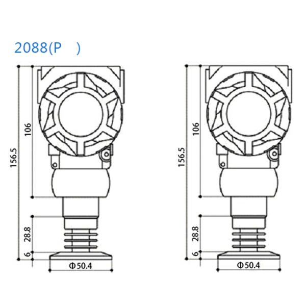 2088 4-20mA Smart Differential Pressure Transmitters