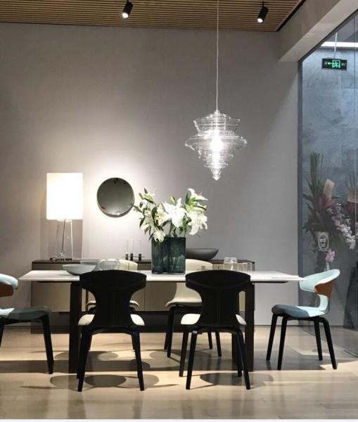 Nordic Kitchen Pendant Lights Art Deco Glass Lamps Glory Restaurant Hanging Lamp(WH-GP-31)
