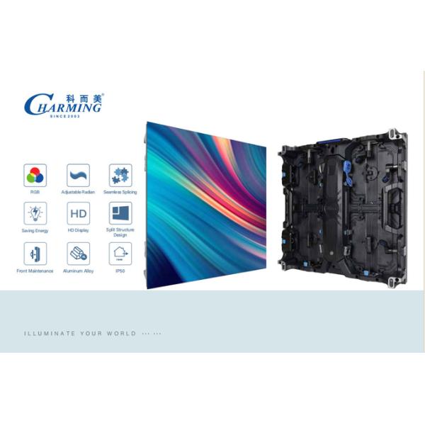 P2.98 P2.6 Внутренний арендованный светодиодный дисплей Front Service LED Display With Magnet 500x500 Cabinet