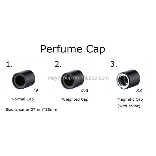 100ml Thick Bottom Glass Perfume Bottle with Black Metal Cap