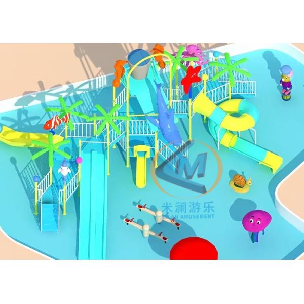 Middle Interacive Theme Water Park Playground For Aqua Park