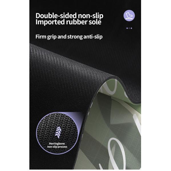 Simple Flower Kitchen Mat Absorbent and Wear-Resistant Long Strip Carpet for Household