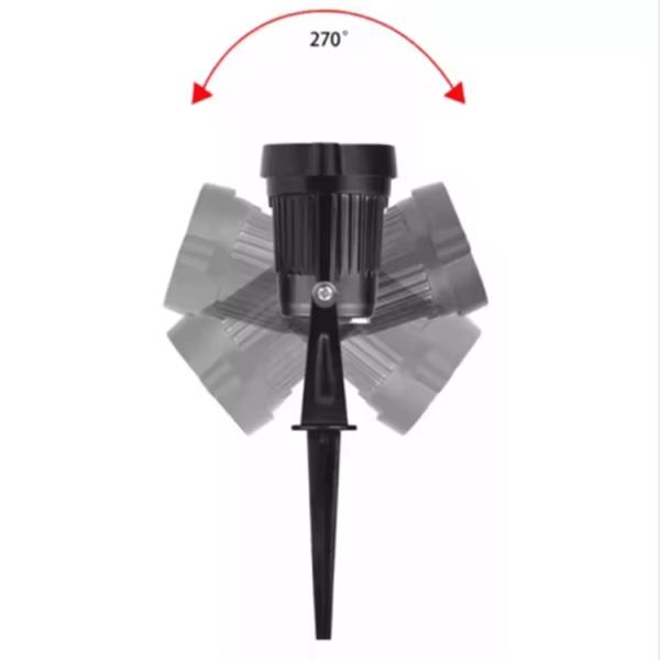 DC12V IP65 810lm Outdoor COB Spotlight Aluminum Body LED Floor Light for Lawn Garden Tree