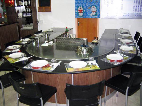 GÁS japonês de aço inoxidável da grade/tabela de Teppanyaki do aquecimento de GÁS de 12 assentos ou LPG