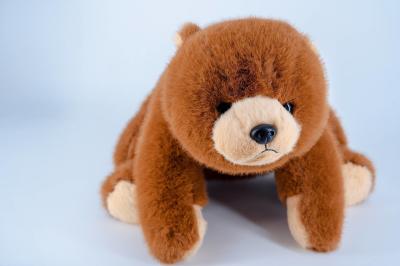Weighted Design Standable Brown Bear Plush Toy Warm Hugs Steady Companionship