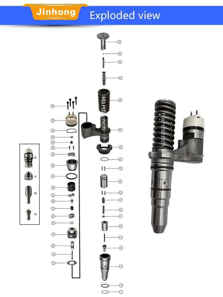 392-0219 20r-1280 Common Rail Injector for CA-T 3512C Generator Set Marine Auxiliary Engines