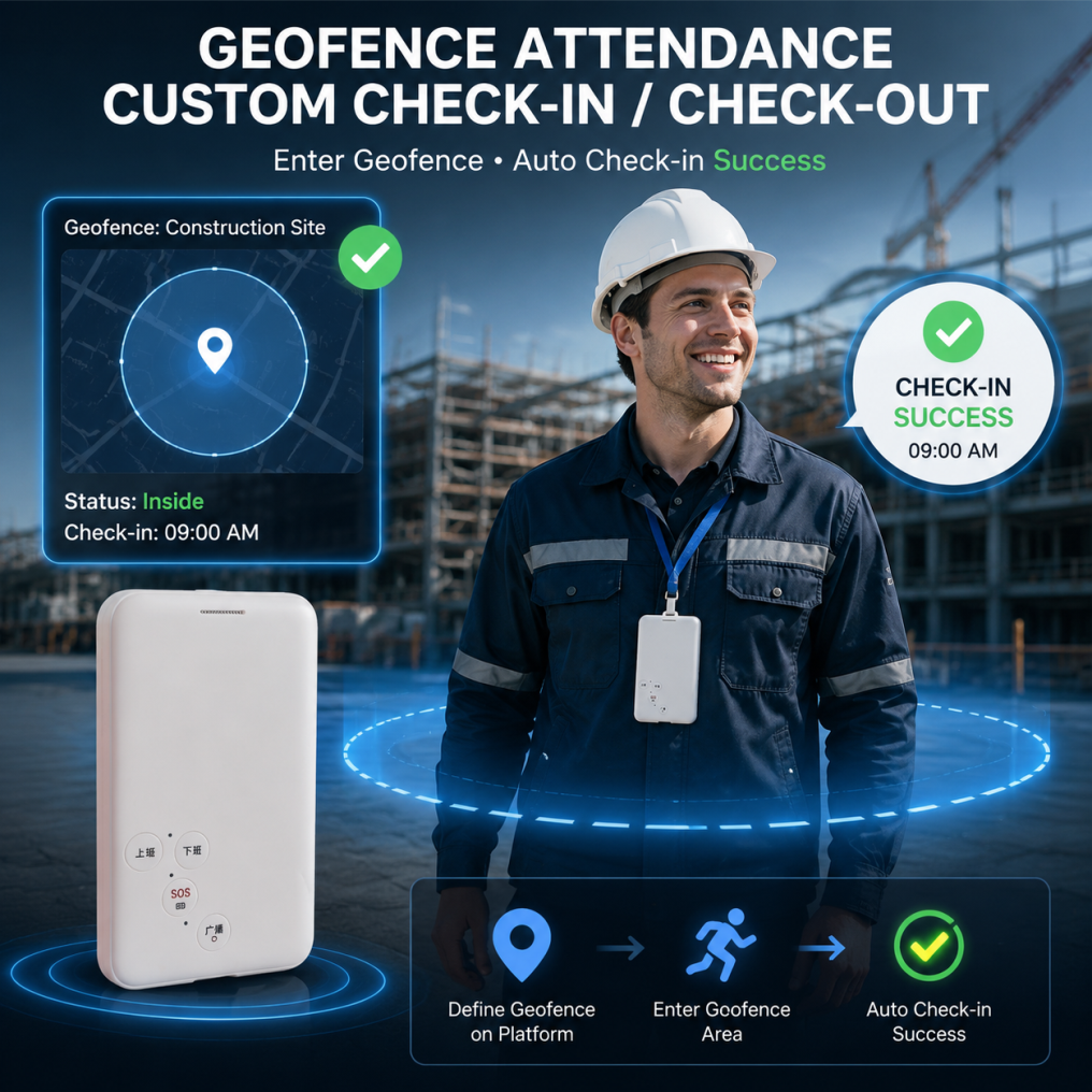 VN-Badge G1A 4G CAT1 Smart Badge Positioning Terminal